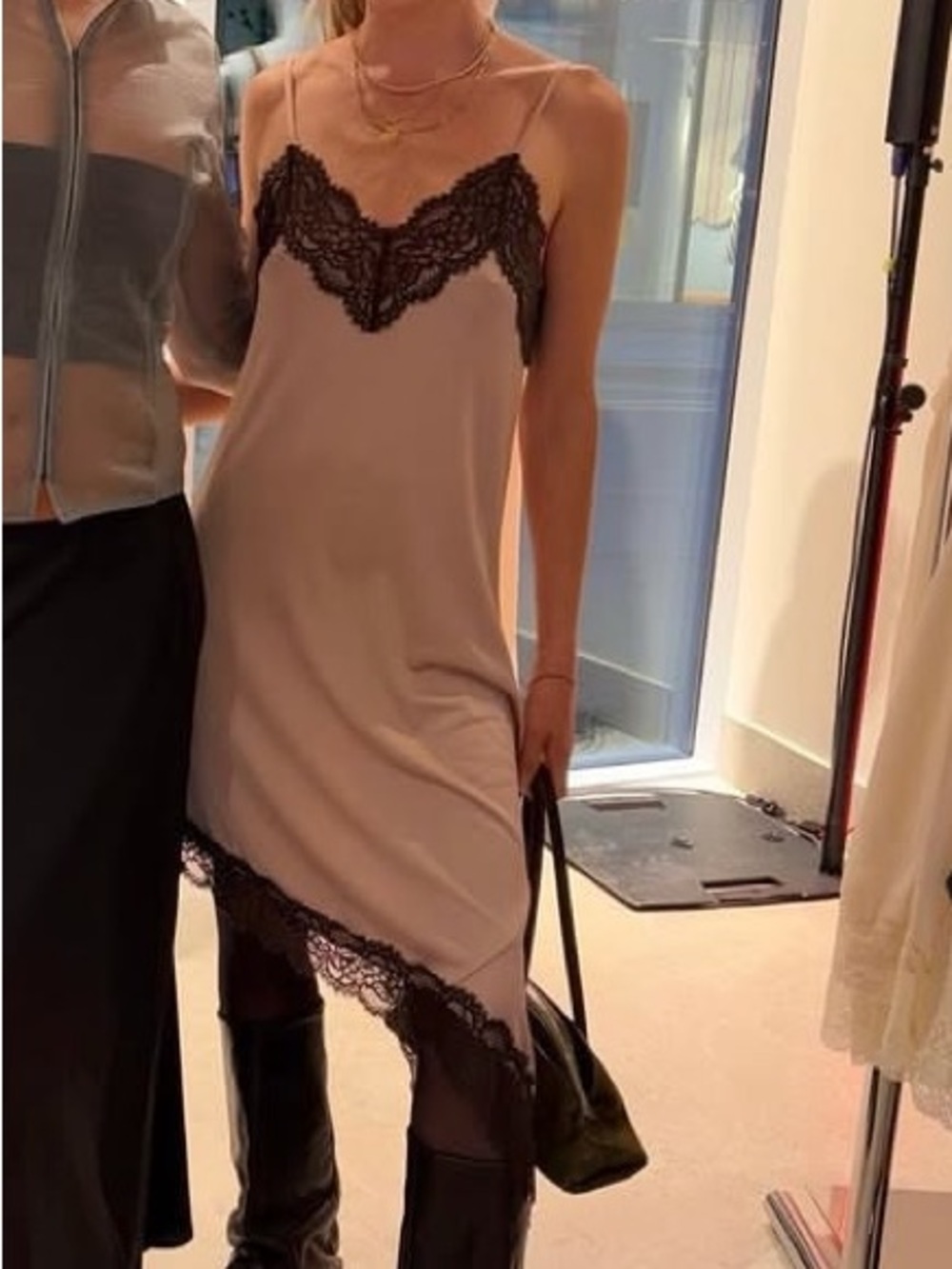 Mauve girl era asymetrical slip dress - NWT, size M